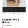 Elephant Solid Wood Wine Holder Image 2