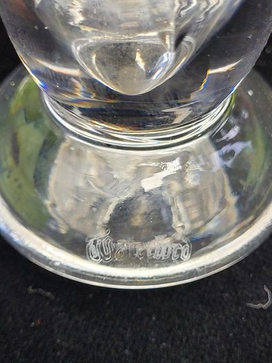 Pair of WATERFORD Crystal Slim Bud Vases Signed