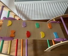 Colourful Wooden Pickler Climbing Triangle Set - 3 Pieces Montessori Play