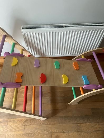Colourful Wooden Pickler Climbing Triangle Set - 3 Pieces Montessori Play