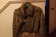 Fake faux  jacket size S
