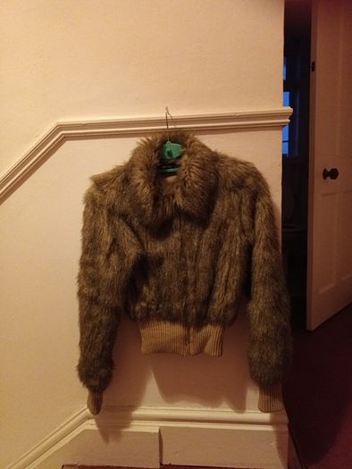 Fake faux  jacket size S