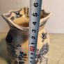 Vintage Rare medium Mason's Patent Ironstone Porcelain Pitcher/creamer Manchu England 51/2". but is damaged have chips on top rim and discoloured. Image 4