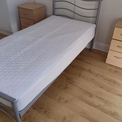 Pristine Single Bed & Premium Orthapedic Mattress