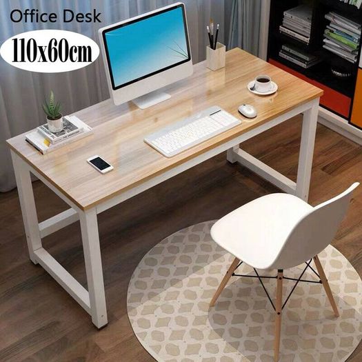 Modern Office Desk Computer Table Laptop Study Table Metal Steel Frame Easy Assemable Home Office Workstation