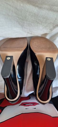 John Rocha Black Patent Shoes