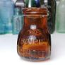 67 - Vintage 4oz Bovril Dark Brown Glass Embossed Letters Jar Image 2