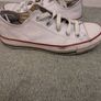 Converse All Star White Leather Low Top Trainers. Size EU 36.5 Image 2