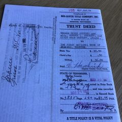 Elvis Memorabilia - Property Trust Deed