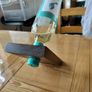 Floating wooden wine holder Image 2