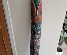 Huge Handmade Tribal Totem Wall Mask / Ornament  167cm Statement Piece