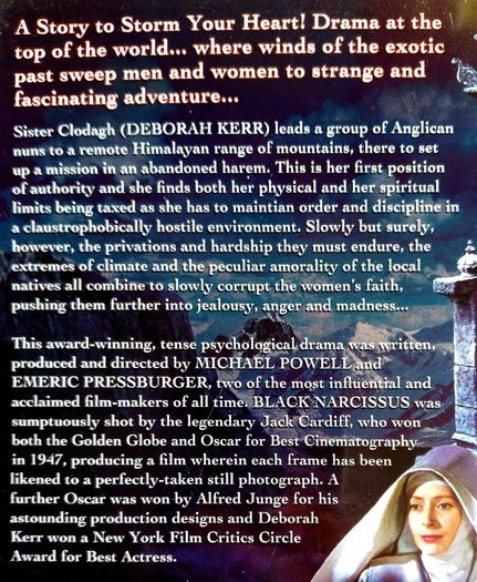 Black Narcissus [1947] Deborah Kerr, Sabu, David Farrar, Flora Robson, Esmond Knight, Jean Simmons & Kathleen Byron [1xDVD Movie]
