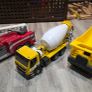 Mixer truck, Fire truck and Dump truck Image 2