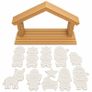 Colour Your Own Nativity Set with Stable, 10 Figures 3D Image 2