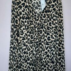 New leopard print dress tag attached