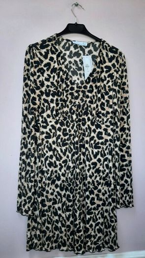 New leopard print dress tag attached
