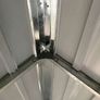 Garden Shed with Extended Roof Light Brown 277x107x181cm Steel Image 5