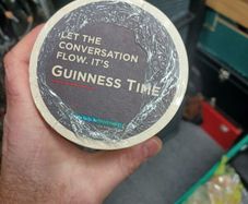 Guinness beer mats