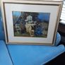 Large framed blue door picture collection only Image 8