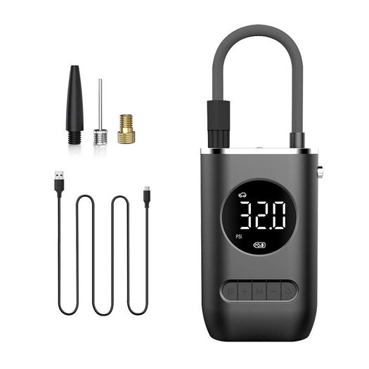Car Motorcycle Motorbike Bicycle Ball Air Pump Portable Mini Self Propelled Electric Tire Pump Air Pump Handheld Wireless Digital Display Charging Pump
