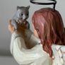 Jim Shore , adorable cat and an angel, Faithful friend, Image 8