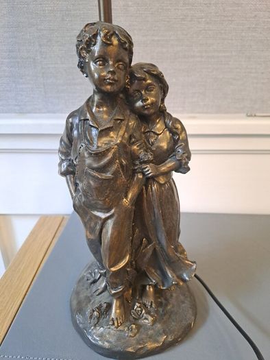 pewter ? table lamp