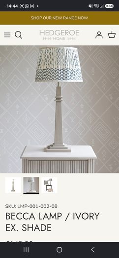 Hedgeroe Becca lamp ex. shade