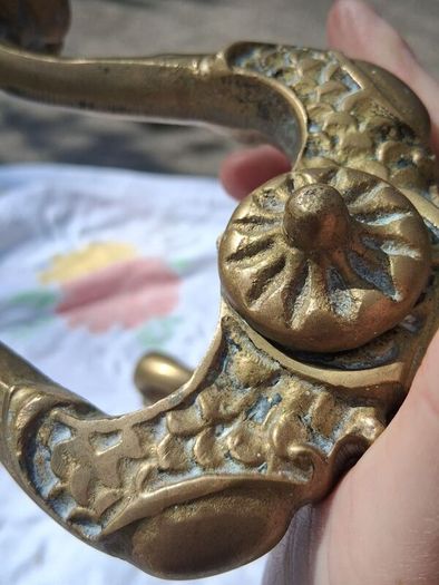 Napolean 111 Heavy Brass Andirons (4kgs)