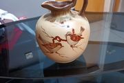 Vintage Spanish  Glazed Jug Or Pitcher.