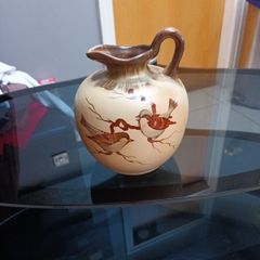 Vintage Spanish  Glazed Jug Or Pitcher.