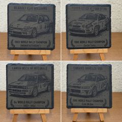 Classic Rally Legends Engraved Slate Display Set