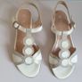 Ana Roman Ladies Pearly White Sandals Mother Of The Bride New With Box UK3 EU36 CAN POST Image 10