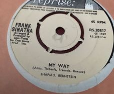 Frank Sinatra vinyl single record - My Way