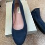Navy wedge shoes size 40 dune never worn Image 4