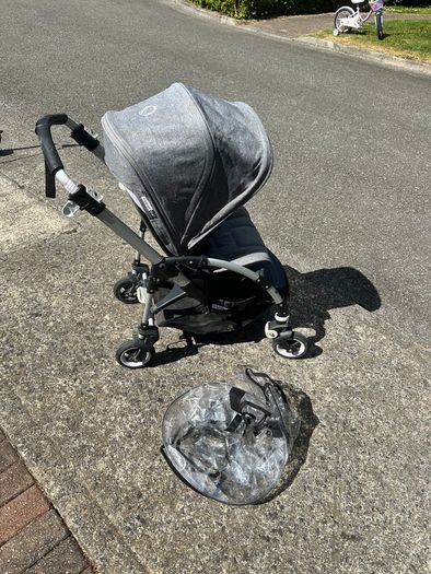 Bugaboo Bee5 Single City Stroller - Limited Edition - Wave - Raincover
