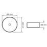 Bathroom Basin with Mixer Tap Ceramic Round White Image 9