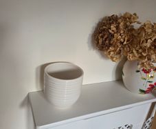 Stylish White Ceramic Plant Pot
