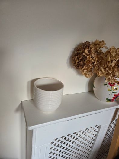 Stylish White Ceramic Plant Pot