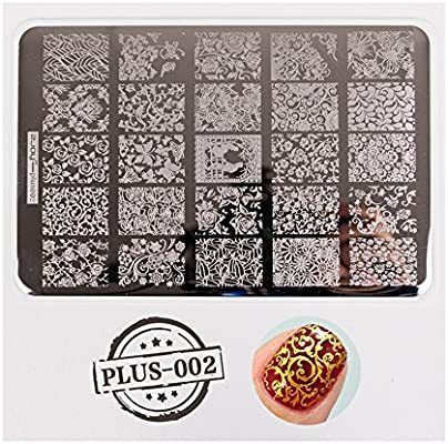 Nails stamping plate large Zjoy