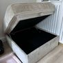 NEXT 3 Seater Sofa + Storage Footstool (Stamford Grand Relaxed Sit) Image 8