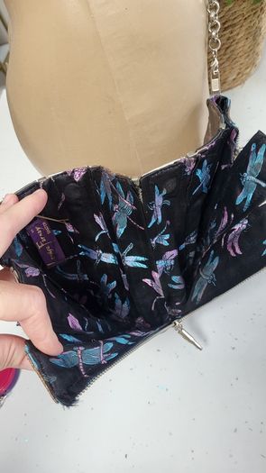 Louise Farnay metallic tones magnetic snatch crossbody bag - Rrp 129 dollars (New)