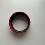 Red leather bangle Image 2