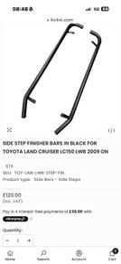 land cruiser side bars