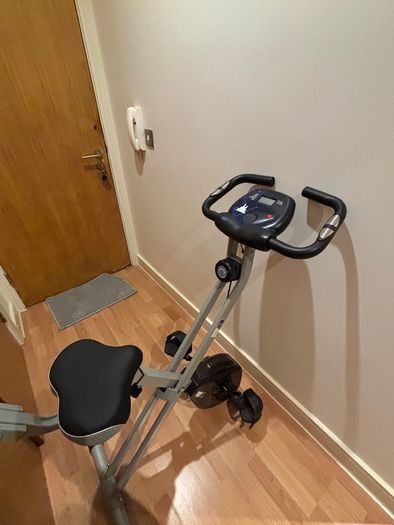 Foldable Exercise Bike with Backrest