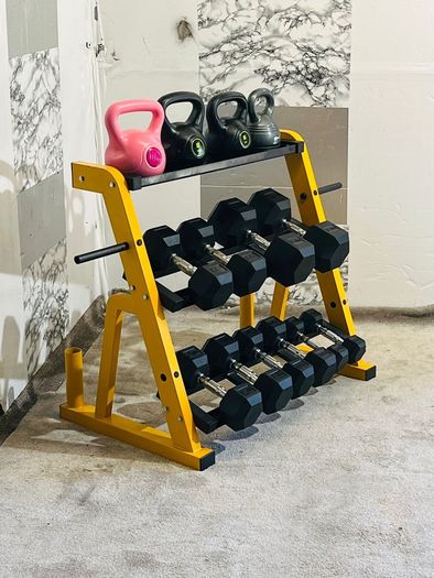 Dumbbells Kettlebels With Stand