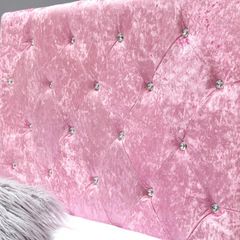Pink double bed