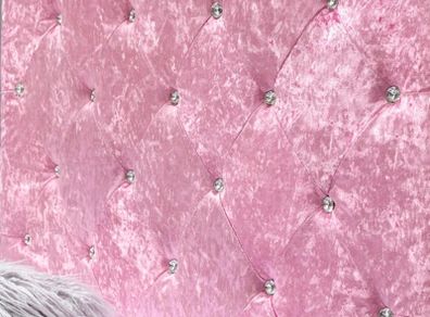Pink double bed