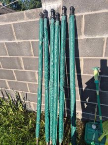 Poles for trampoline