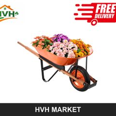 Garden Wheelbarrow Cart 5 Cu Ft One Wheel