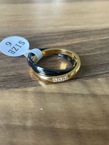 Ceramic stainless steel ring size 6,7,8,9